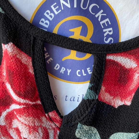 Large Mia Chica Rose long sleeve dress - Picture 2 of 2